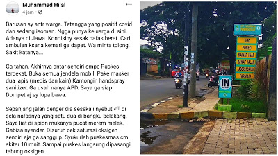 Kisah Ketua RT Antar Warga Positif Covid ke Puskesmas Pakai Mobil Pribadi